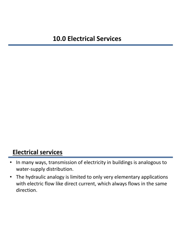 Comprehensive Guide to Electrical Services | PDF | Electrical Wiring ...