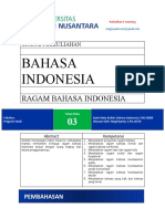 MODUL 3 Ragam Bahasa Indonesia