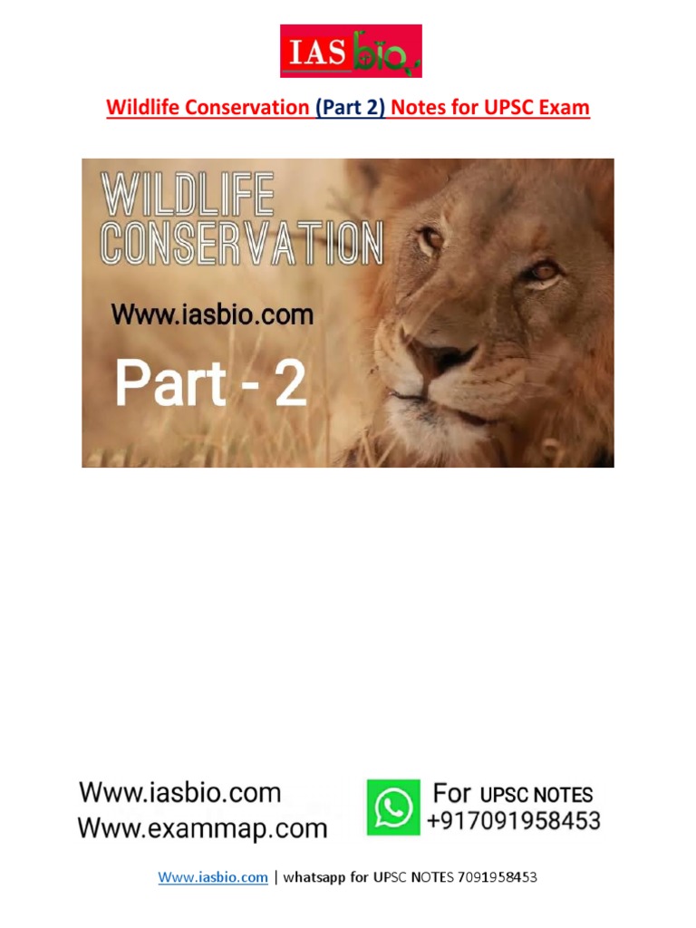 Wildlife Conservation Challenges in India | PDF | Predation | Cruelty ...