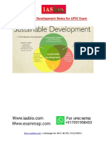 Sustainable Development Notes for UPSC