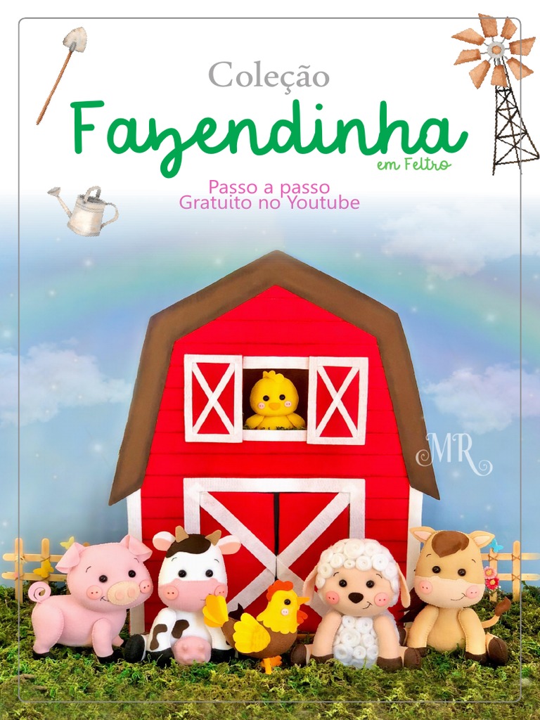 Moldes de Feltro para Fazendinha DIY | PDF | Visão | Cor