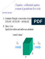 Groundwater Flow Equation - A Differential Equation That Governs The Movement of Groundwater Flow in The Porous Media