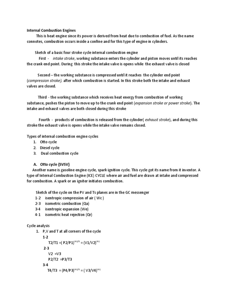 Internal Combustion Engines | Descargar gratis PDF | Internal