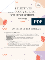 Copia de HS Electives - Sociology Subject For High School - 9th Grade - Psychology by Slidesgo