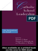 Thomas Hunt - Catholic School Leadership - An Invitation To Lead (1999)