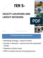 Chapter 5-: Facility Locations and Layout Decisions