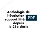 Anthologie de l'évolution du support littéraire depuis le 21e siècle