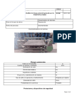 Analisis de riesgo de maquinaria y equipo