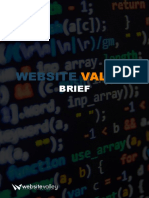 WebSite-Valley-Website-Brief