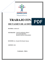 Dictamen de Auditoria Delizia