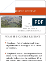 Biosphere Reserve: BY Team No. 2 Class 8, Section E' Seth M. R. Jaipuri Schools