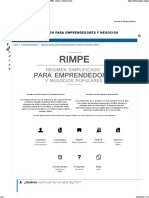 Régimen Simplificado para Emprendedores y Negocios Populares (RIMPE)