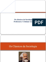 Os clássicos da Sociologia de Marx