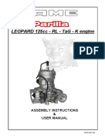 Leopard 125Cc RL Tag K Engine: Istruzioni Di Montaggio & Di Utilizzo Assembly Instructions & User Manual
