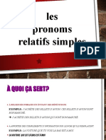 French - Relative - Pronouns Simples Et Composé