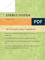 Energy System: Quarter 1 Week 1