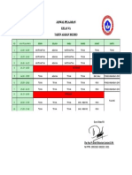 Jadwal Pelajaran Kelas Va