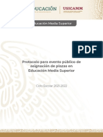 Protocolo Asignacion Plazas EMS 2021-2022