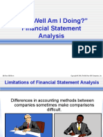 "How Well Am I Doing?" Financial Statement Analysis: Mcgraw-Hill/Irwin