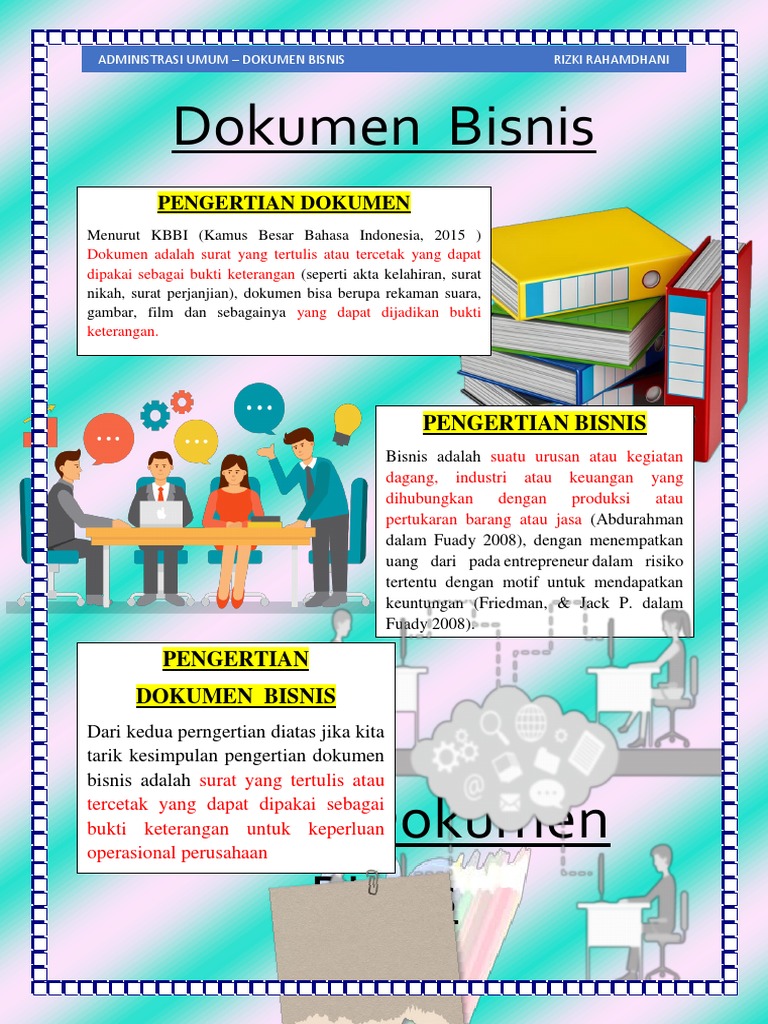 Pengertian dan Fungsi Dokumen Bisnis | PDF