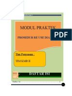 Contoh Modul KMB II Re Use Dializer