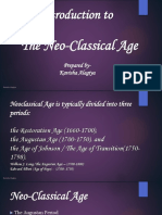 Introduction To The Neo-Classical Age