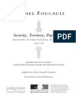 Foucault, Security Territory Population, Lecture 11