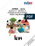 MAPEH - Arts: Quarter 4 - Module 2: Package/Product Design (Paper Bag Making)