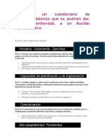 Cuestionario de Preguntas Básicas Entrevista PDF
