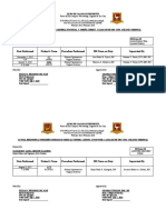 Liceo de Cagayan University Actual Delivery Form