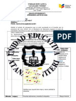 Tarea Del Día. Miércoles 22 de Septiembre Del 2021