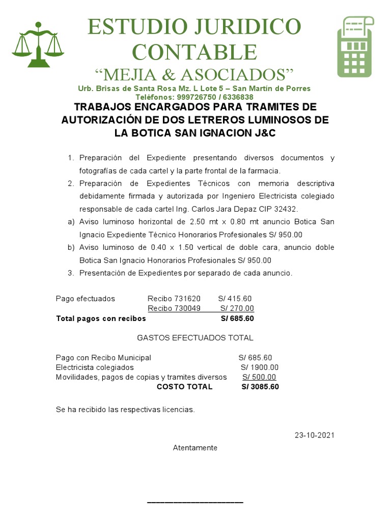 Estudio Juridico Contable Mejia & Asociacos | PDF | Finanzas y dinero ...