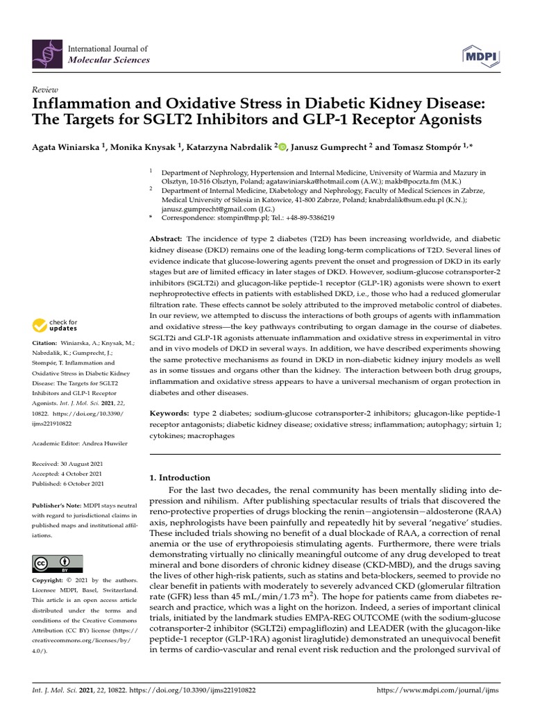 PDFGLP-1 Receptor Agonists and Cardiovascular and Kidney ... - Springer