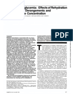 Severe Hyperglycemia: Effects of Rehydration On Endocrine Derangements and Blood Glucose Concentration