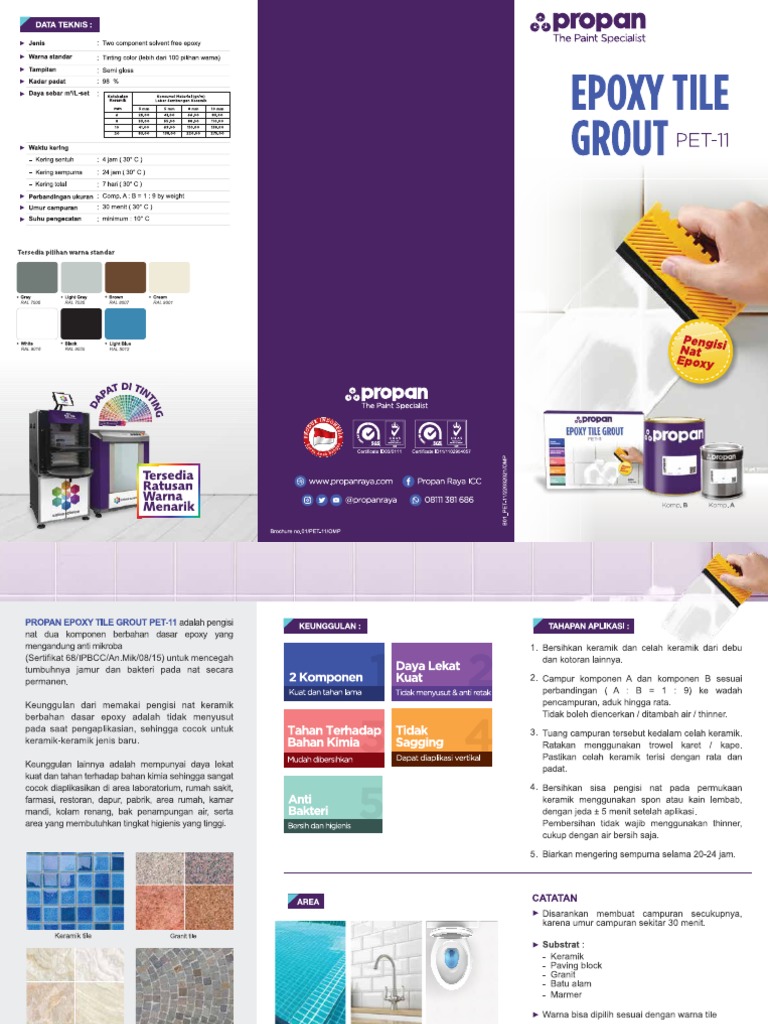 Brosur Epoxy Tile Grout PDF