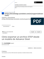 Cómo Exportar Un Archivo STEP Desde Un Modelo de Advance Steel - Advance Steel