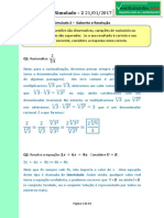Simulado 2 2017 Gabarito