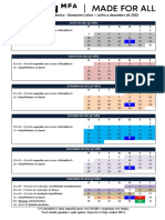 Calendário - Auden MFA - Julho A Dezembro de 2022