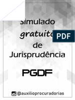 Simulado Jurisprudência PGDF