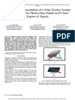 Design and Implementation of A Solar Tracker System With Dual Axis For Photovoltaic Panels in El Oued Region of Algeria
