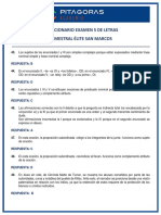 Solucionario examen de Letras