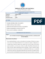 Anteproyecto de Investigación - Contratos Electronicos