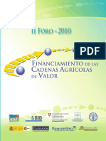 Financiamiento A Cadenas de Valor 2010 PDF