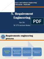 Requirement Engineering: Yan Shi SE 273 Lecture Notes