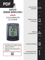 Cateye Urban Wireless: Cyclocomputer CC-VT245W