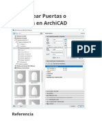 Como Crear Puertas o Ventanas en ArchiCAD