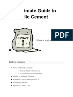 The Ultimate Guide To Hydraulic Cement