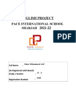 English Project Format
