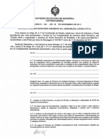 LC 965-20DEZ17-Organização e Estrutura Do Poder Executivo