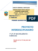 Proyecto Interdisciplinario 1 Bgu 1er Parcial 1ºq 2022 2023 (Reparado)